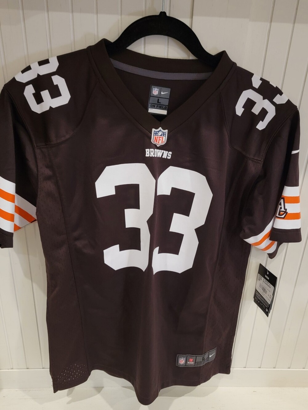 Nike Kids' Cleveland Browns #33 Brown Football Jersey